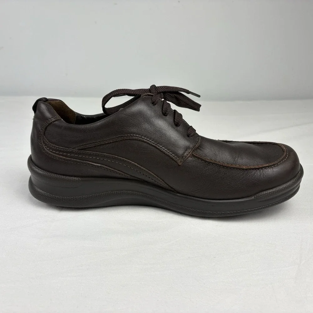 SAS Move On Brown Stability Comfort Walking Work Shoes Men's 10.5M USA Made EUC